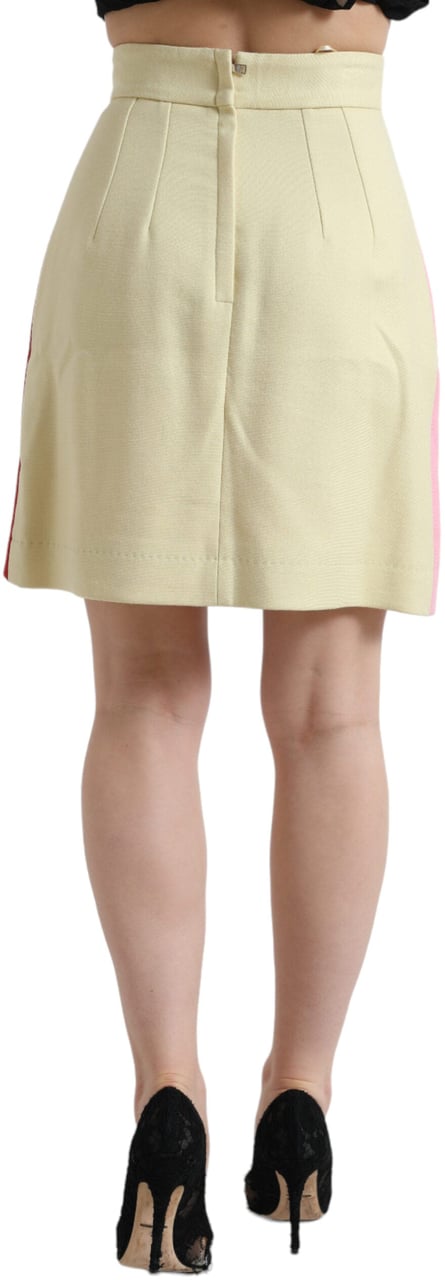 Dolce & Gabbana Multicolor Patchwork High Waist A-line Skirt Divers