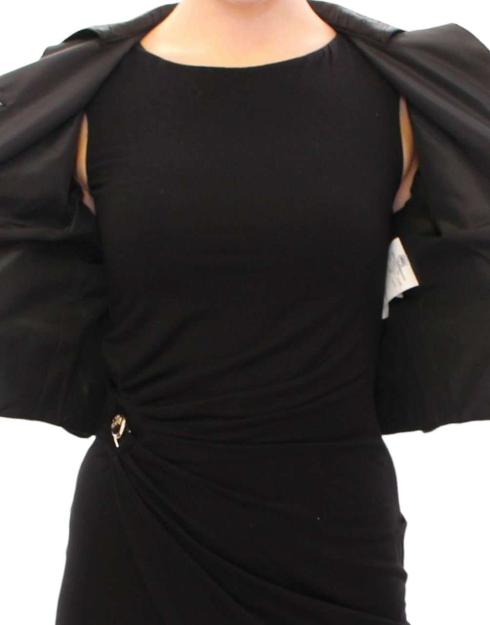 Dolce & Gabbana Black Short Bolero Shrug Jacket Coat Zwart