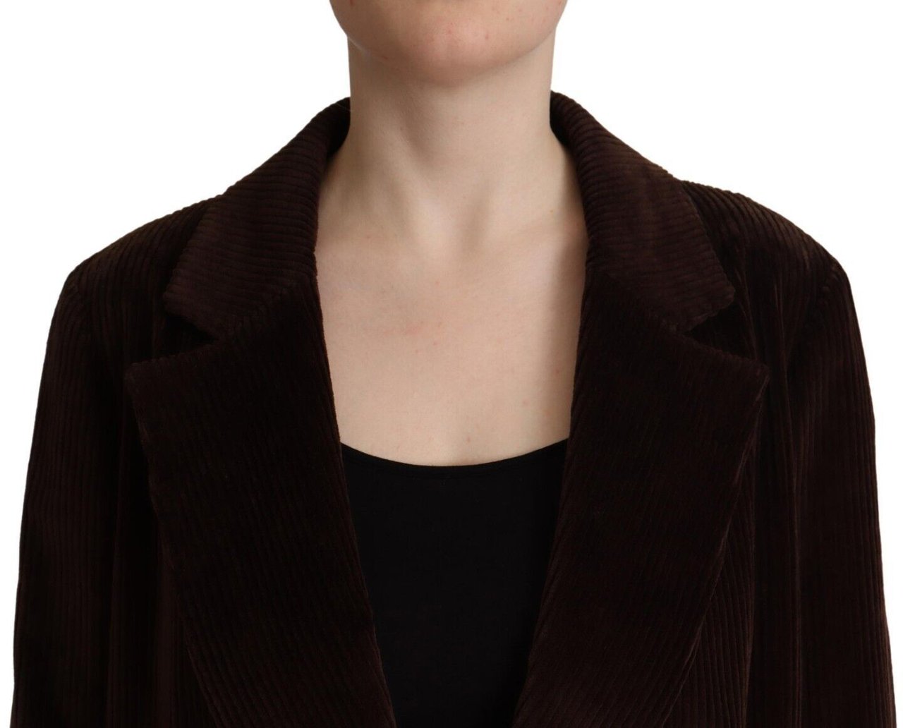 Dolce & Gabbana Bordeaux Corduroy Cotton Blazer Oversized Jacket Maroon
