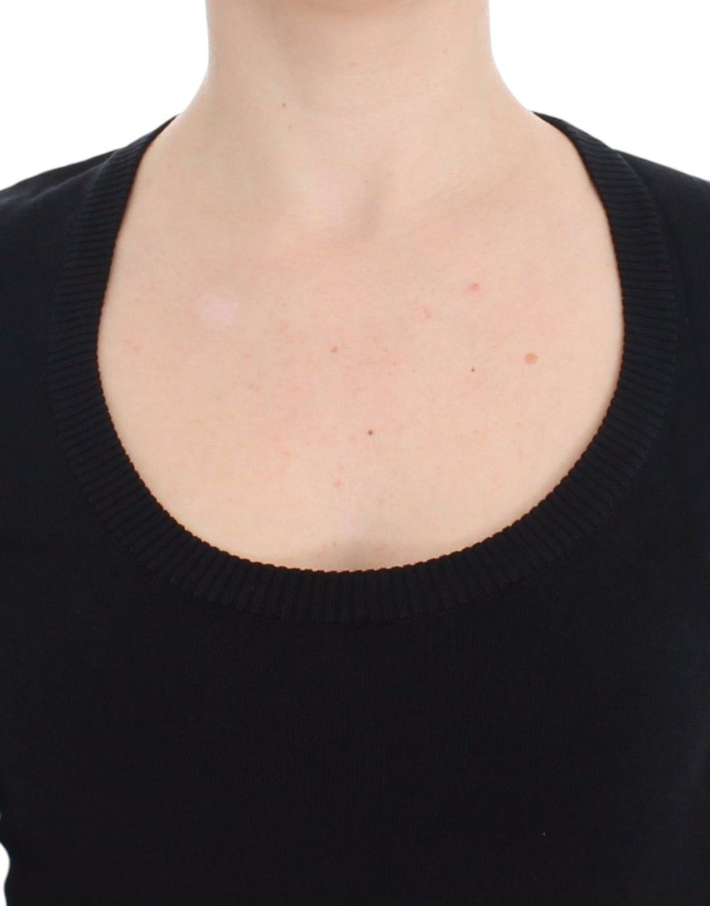 Dolce & Gabbana Black Cashmere Crewneck Sweater Pullover Zwart