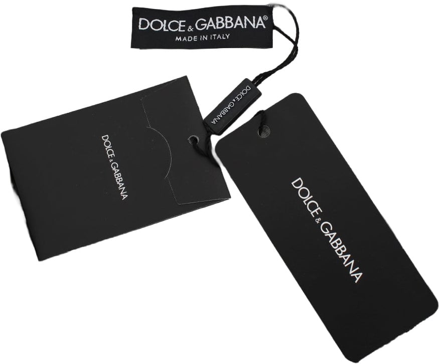 Dolce & Gabbana Black White Wool Top Cardigan Sweater Zwart