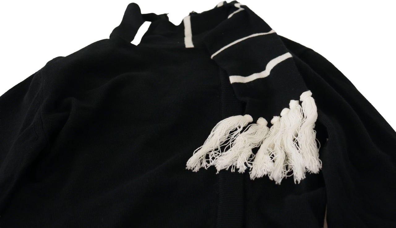 Dolce & Gabbana Black Cashmere Turtleneck Pullover Sweater Zwart