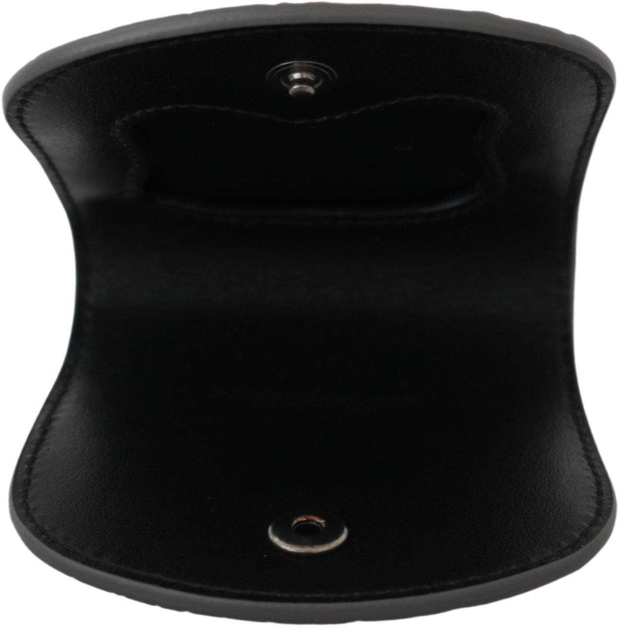 Dolce & Gabbana Gray Exotic Skin Condom Case Holder Pocket Wallet Grijs