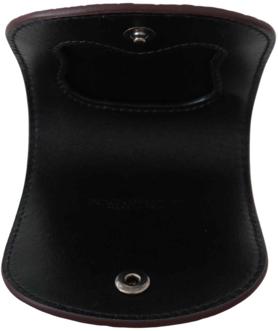 Dolce & Gabbana Brown Exotic Skin Pocket Condom Case Holder Bruin
