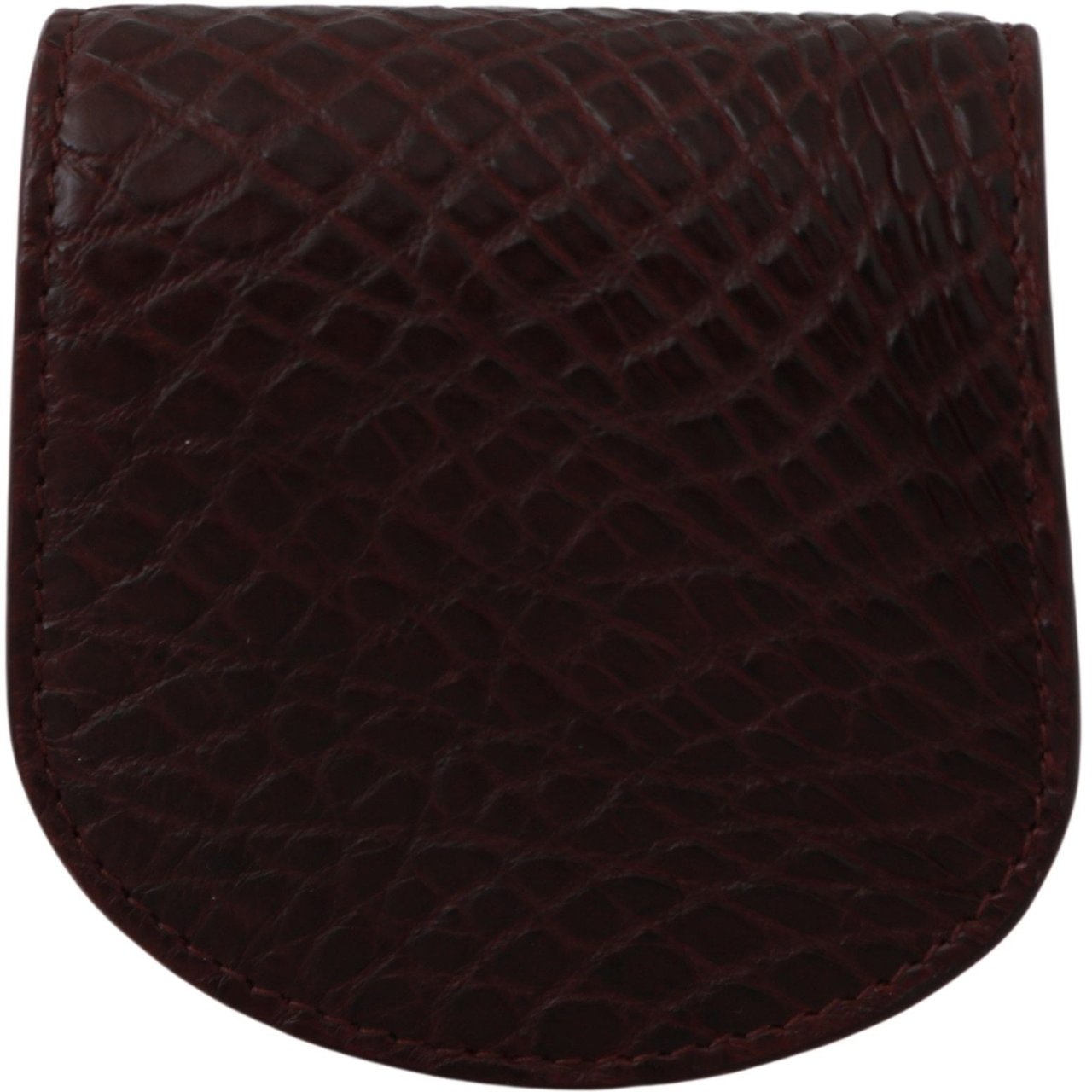 Dolce & Gabbana Brown Exotic Skin Pocket Condom Case Holder Bruin