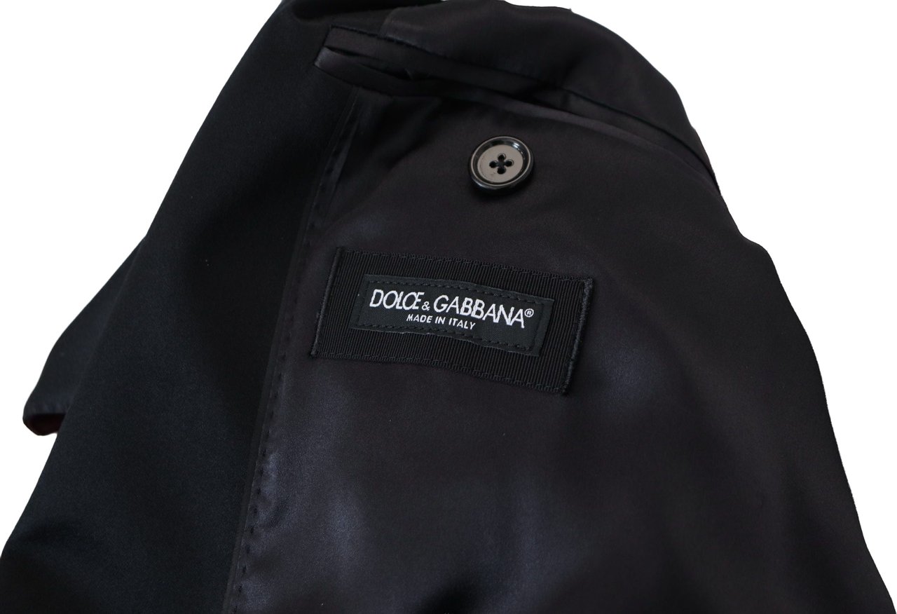 Dolce & Gabbana Bordeaux Polyester Double Breasted Jacket Maroon