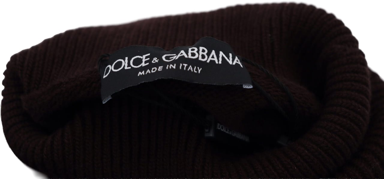 Dolce & Gabbana Brown Wool Turtle Neck Pullover Sweater Bruin