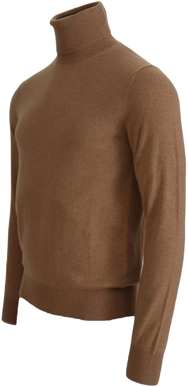 Dolce & Gabbana Beige Cashmere Turtleneck Pullover Sweater Beige