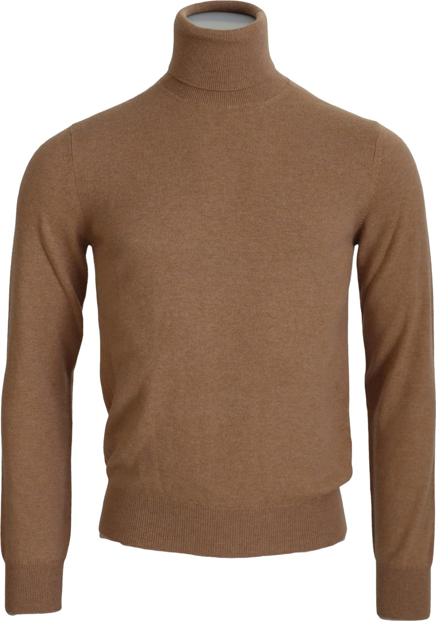 Dolce & Gabbana Beige Cashmere Turtleneck Pullover Sweater Beige