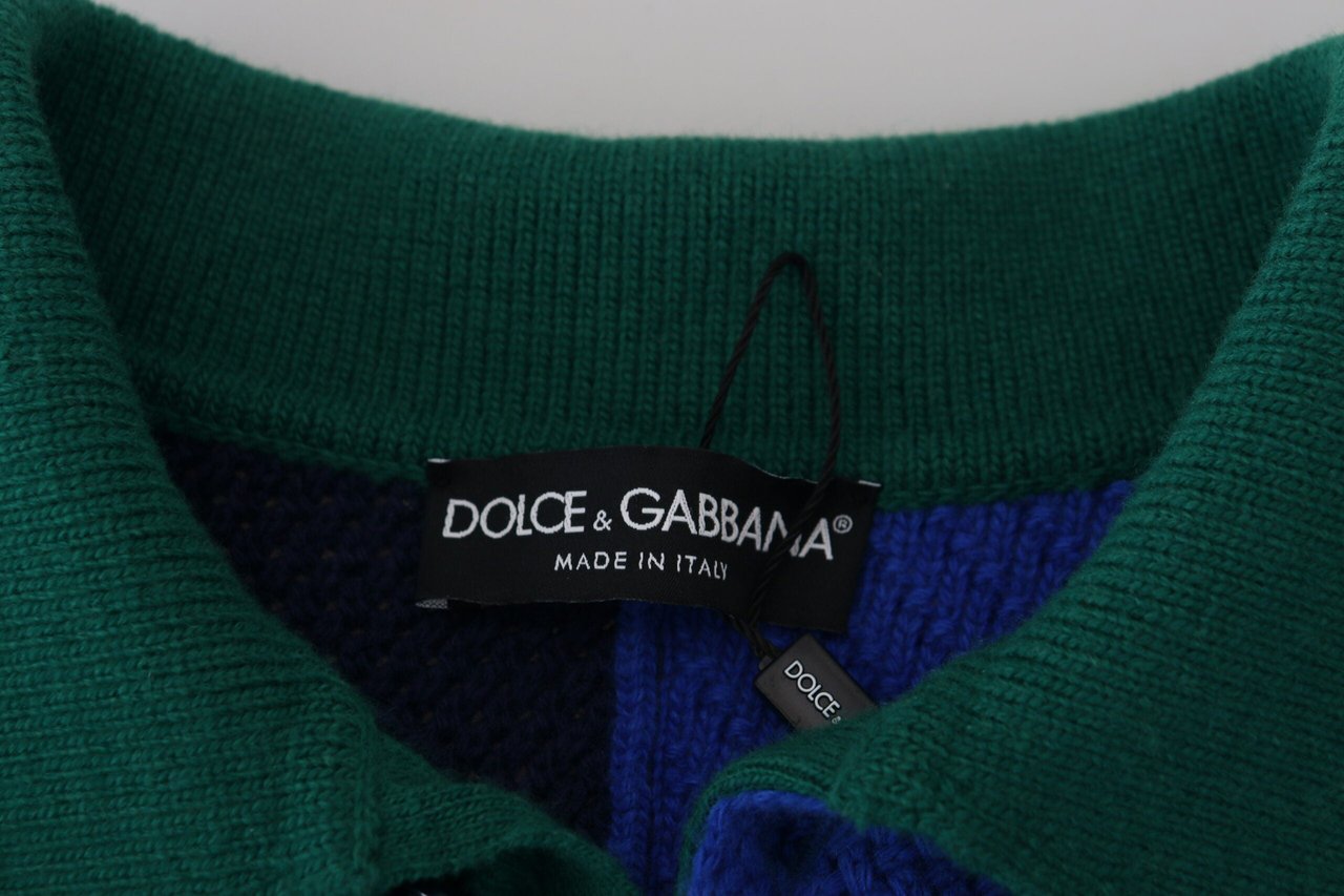 Dolce & Gabbana Multicolor Stripes Wool Pullover Sweater Divers