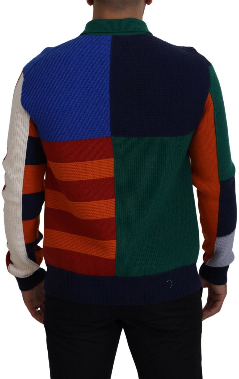 Dolce & Gabbana Multicolor Stripes Wool Pullover Sweater Divers