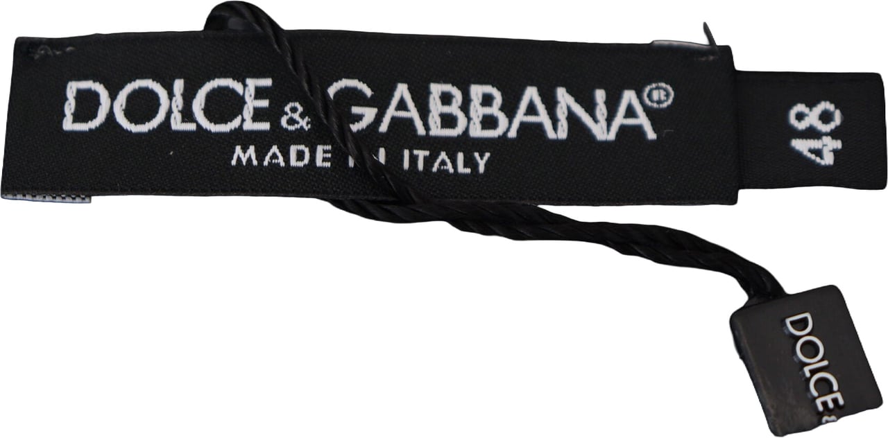 Dolce & Gabbana Blue Cotton Button Crewneck Pullover Sweater Blauw