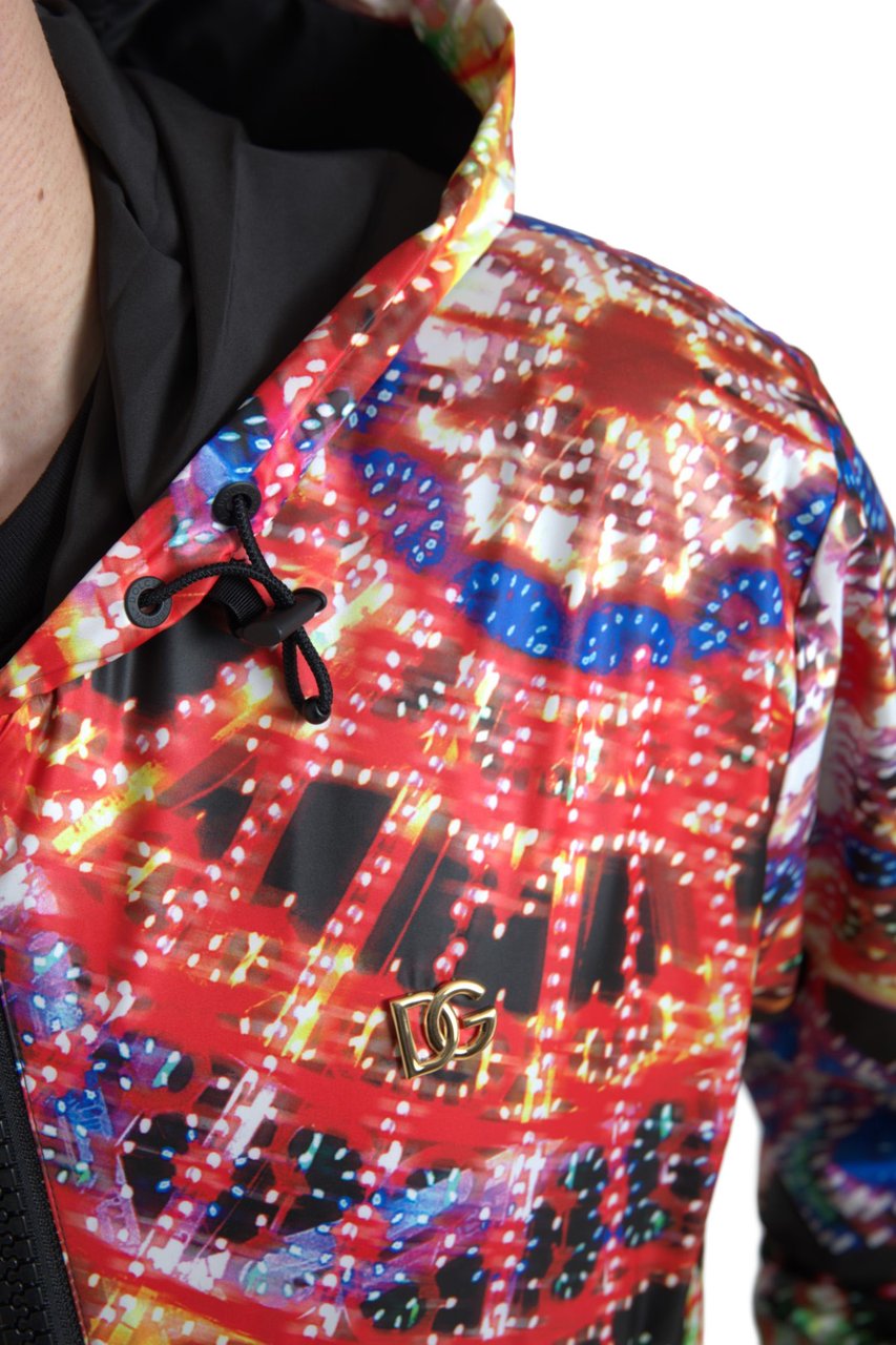 Dolce & Gabbana Multicolor Hooded Sweatshirt Sweater Divers