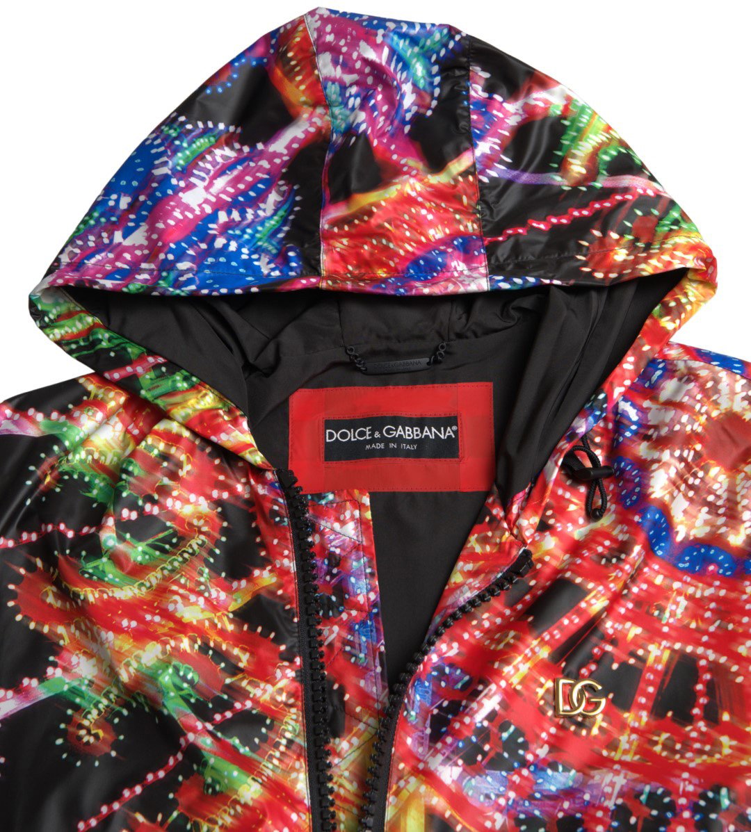 Dolce & Gabbana Multicolor Hooded Sweatshirt Sweater Divers