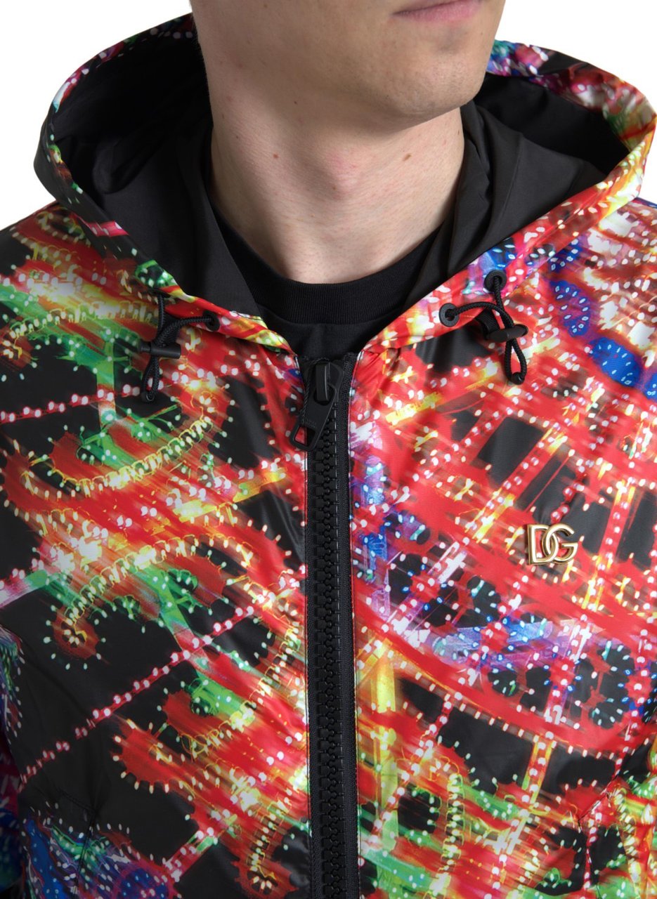 Dolce & Gabbana Multicolor Hooded Sweatshirt Sweater Divers