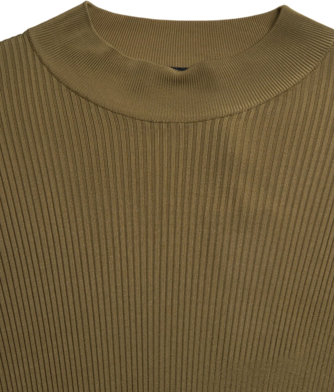 Dolce & Gabbana Army Green Viscose Crewneck Pullover Sweater Grijs