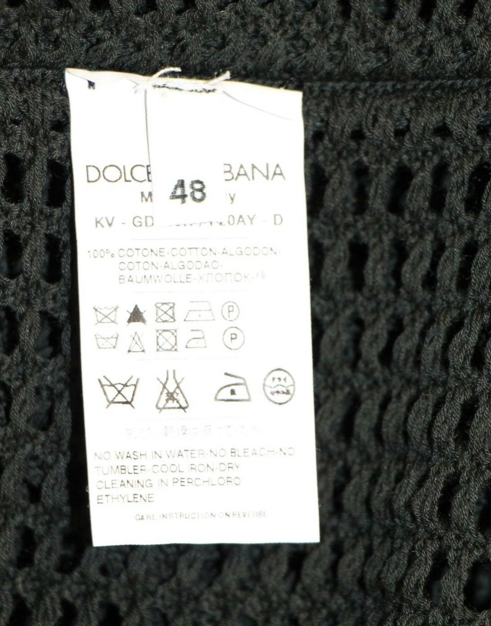 Dolce & Gabbana Dark Green Runway Netz Pullover Netted Sweater Blauw