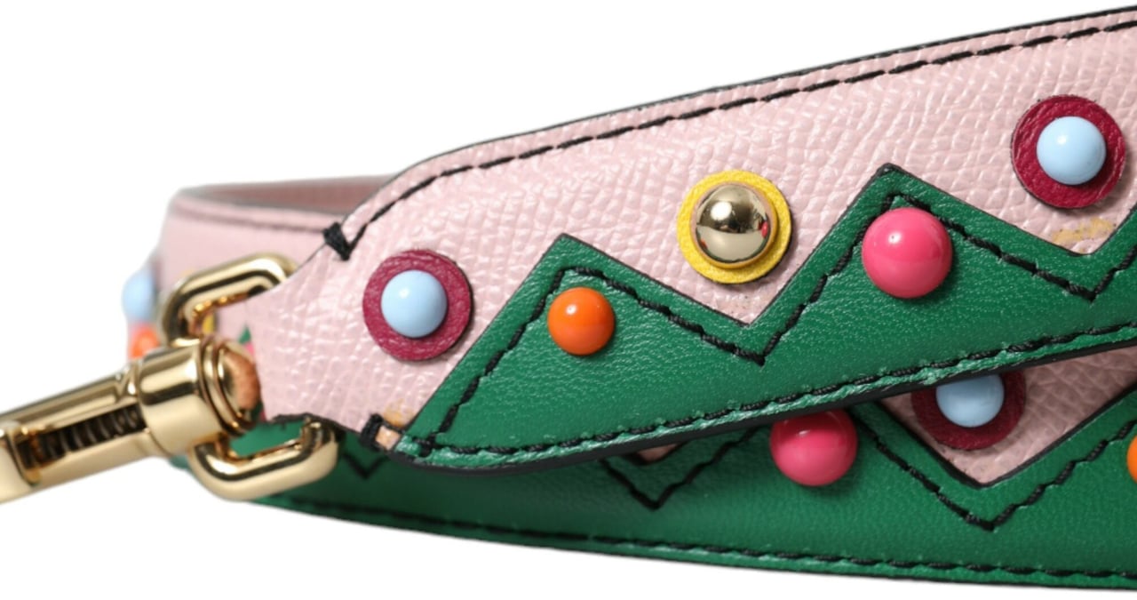 Dolce & Gabbana Pink Leather Handbag Accessory Shoulder Strap Roze