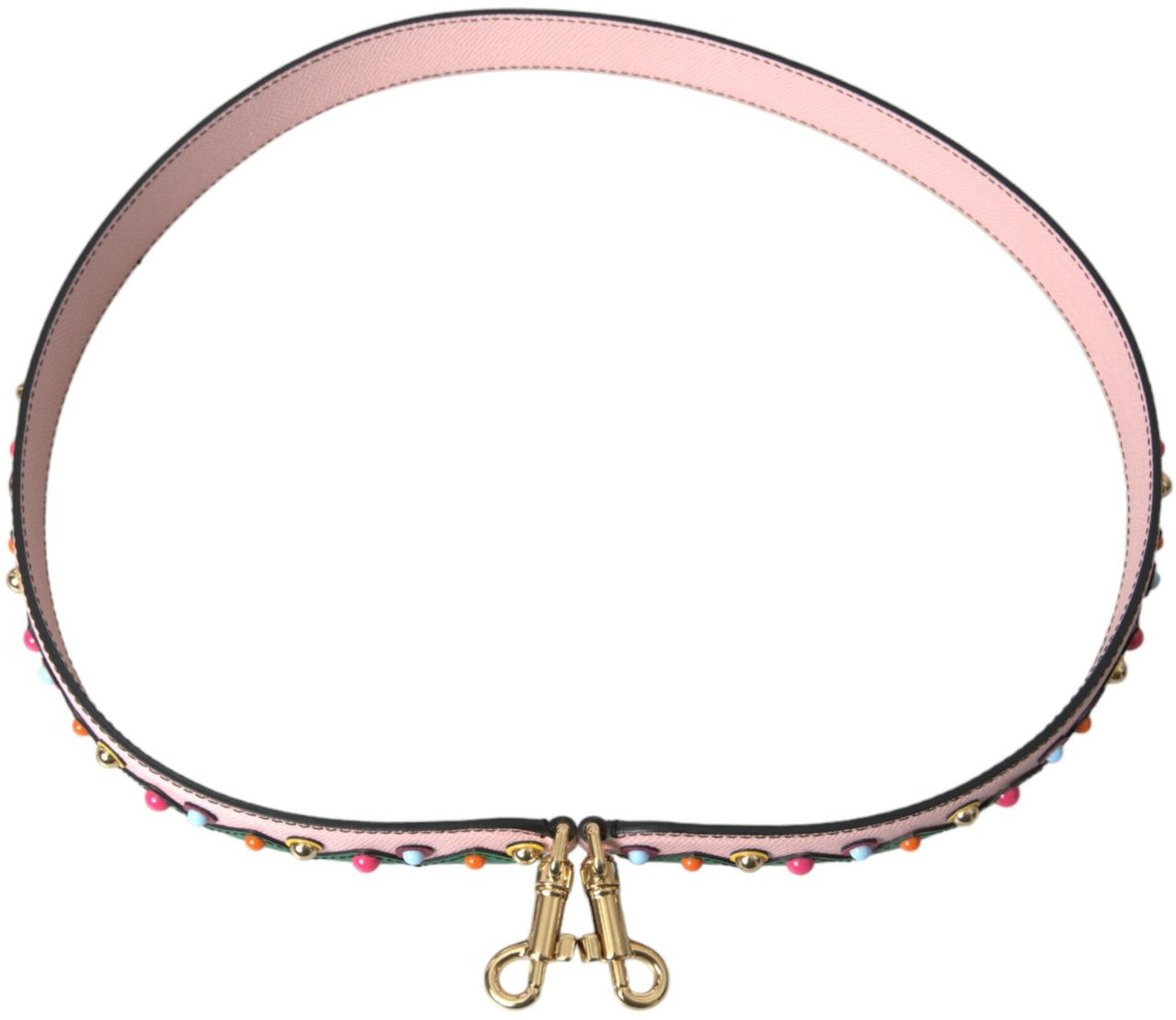 Dolce & Gabbana Pink Leather Handbag Accessory Shoulder Strap Roze