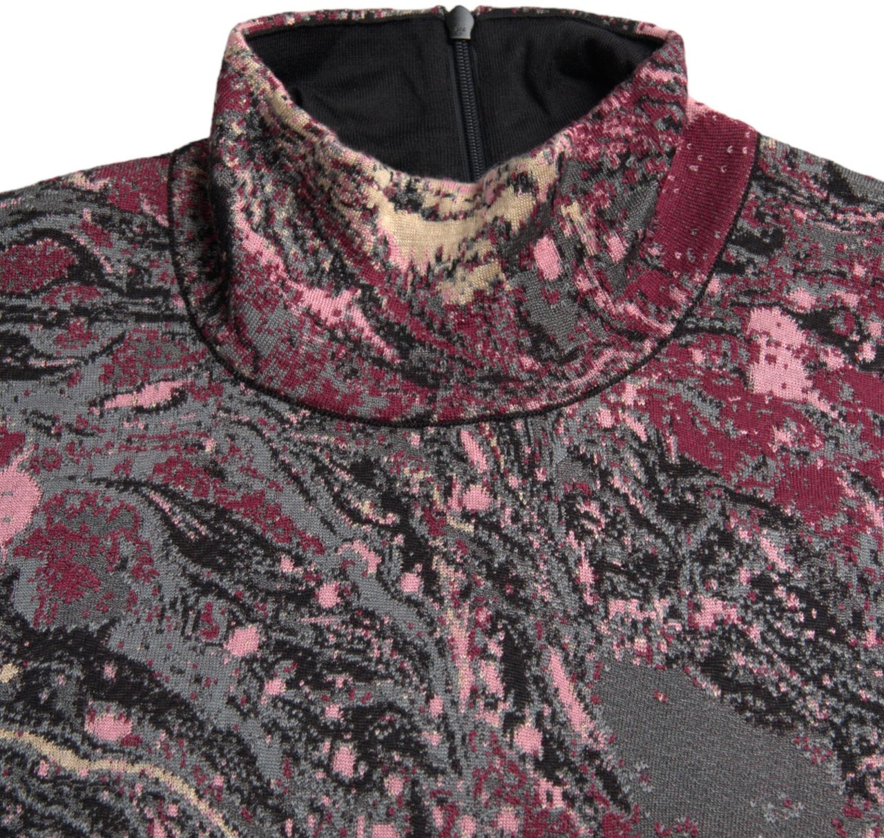 Dolce & Gabbana Multicolor Graphic Turtle Neck Men Sweater Divers