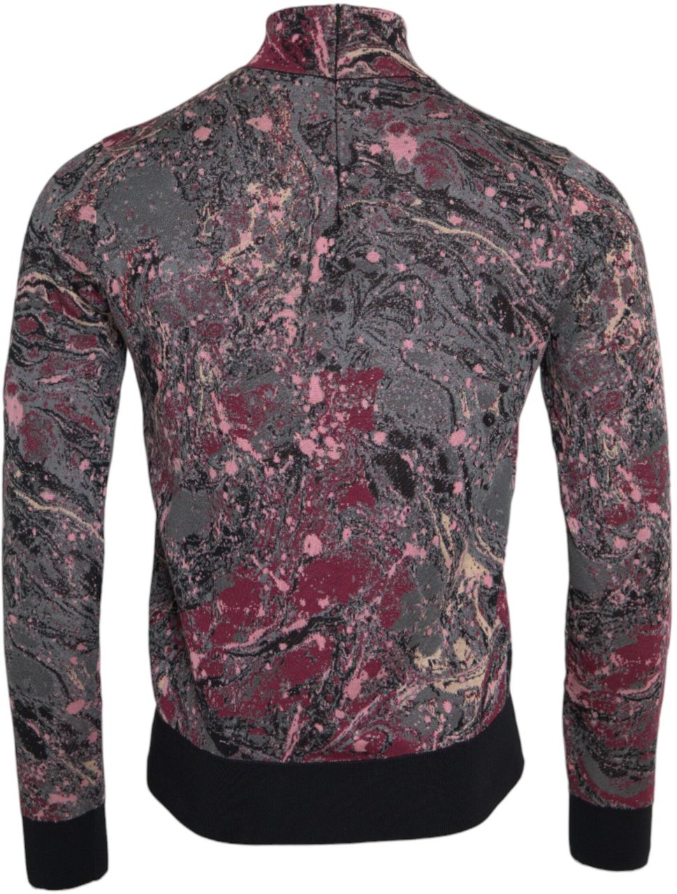 Dolce & Gabbana Multicolor Graphic Turtle Neck Men Sweater Divers