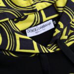Dolce & Gabbana Black Logo Cotton Hooded Sweatshirt Sweater Zwart