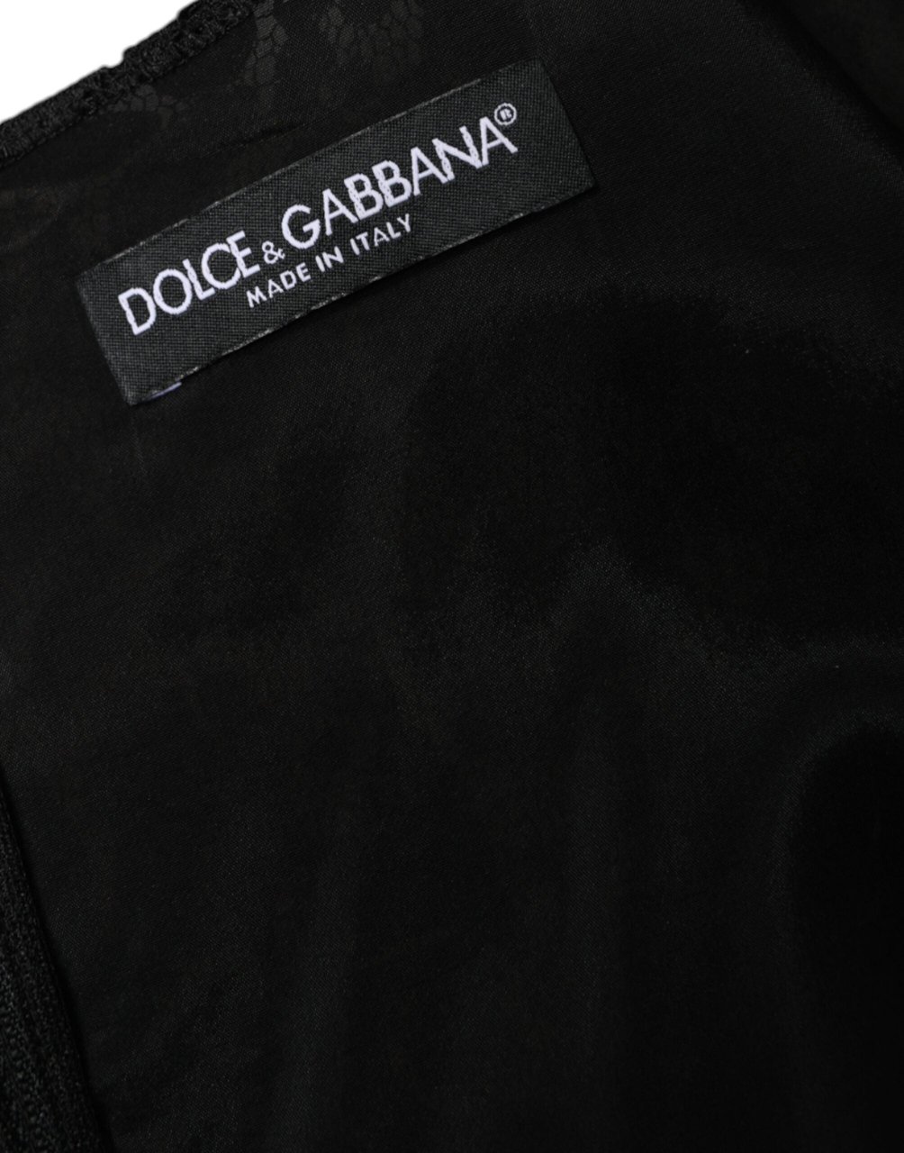 Dolce & Gabbana Black Floral Lace Sheath Sleeveless Mini Dress Zwart