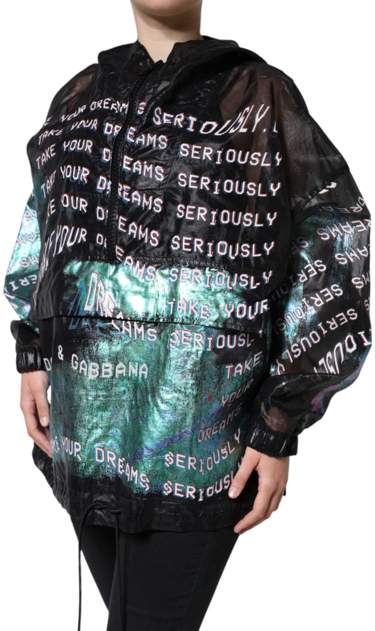 Dolce & Gabbana Multicolor Print Hooded Sweatshirt Sweater Divers