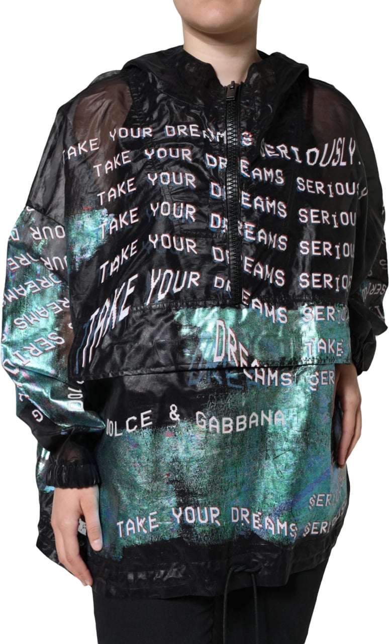 Dolce & Gabbana Multicolor Print Hooded Sweatshirt Sweater Divers