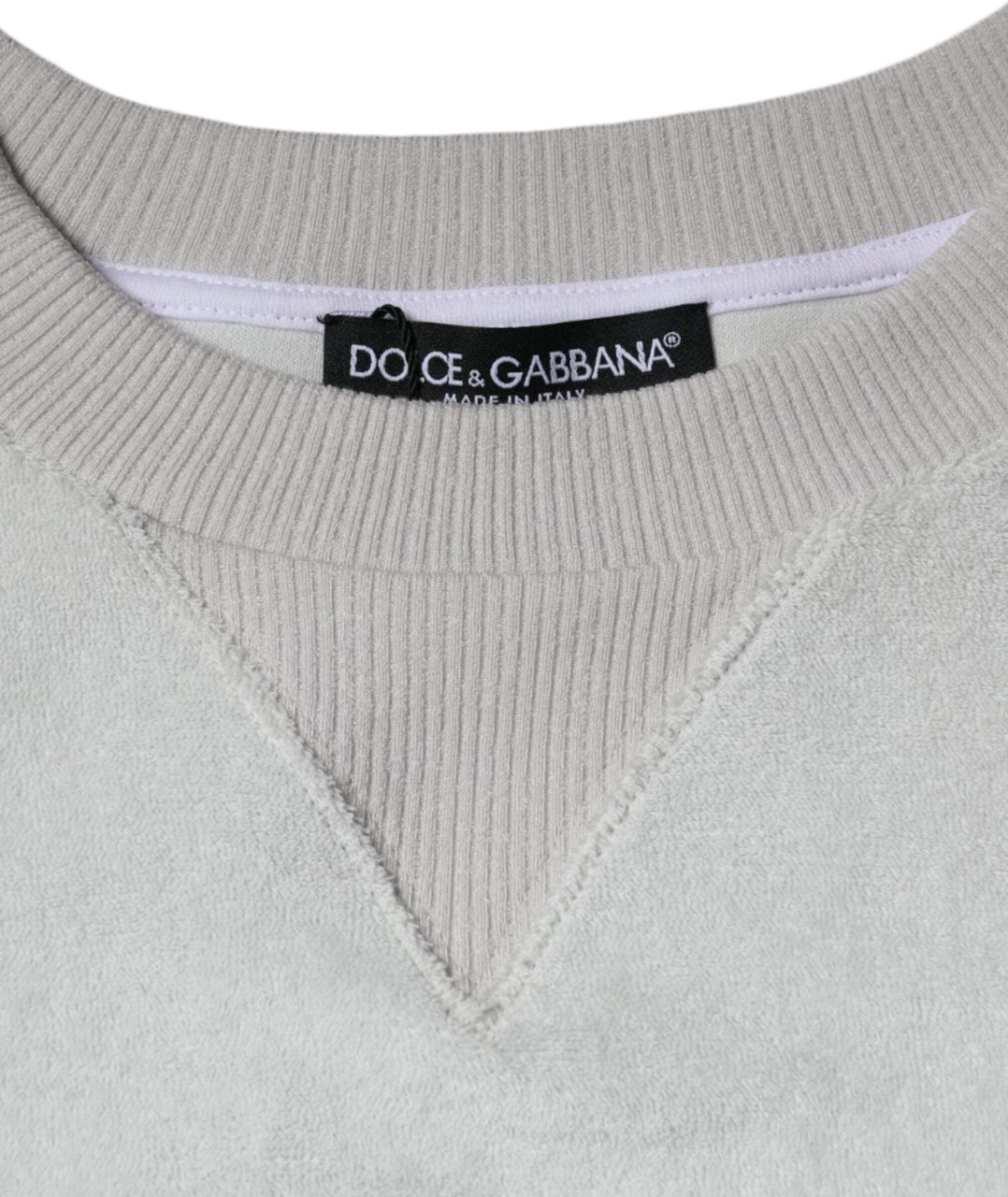 Dolce & Gabbana White Nylon Stretch Crew Neck Pullover Sweater Rood