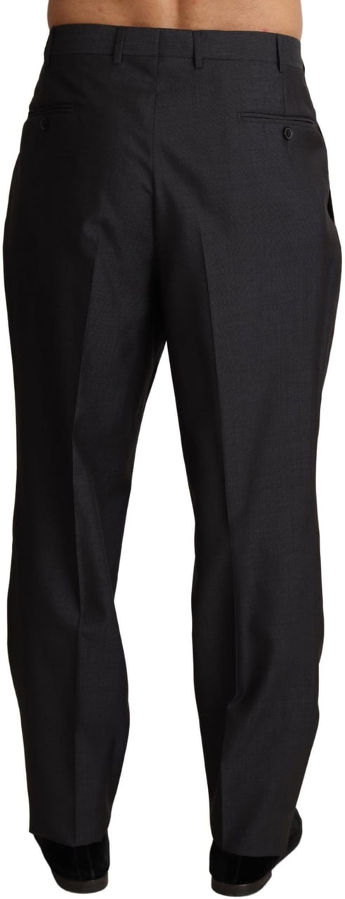 Dolce & Gabbana Gray Wool Blend Formal Trousers Pants Grijs