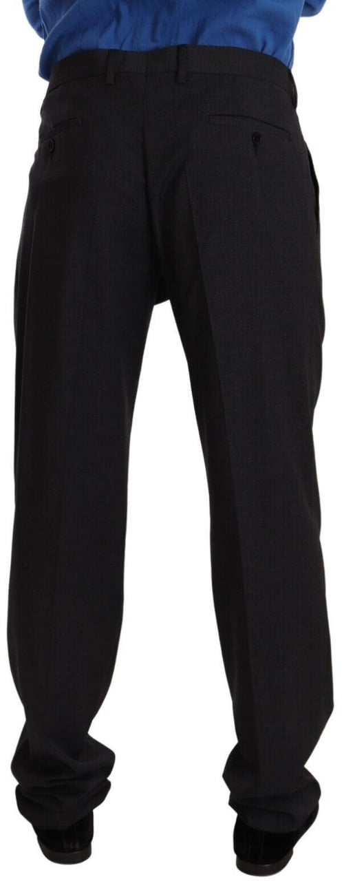 Dolce & Gabbana Gray Dress Trouser VENTANNI Dress Pants Grijs