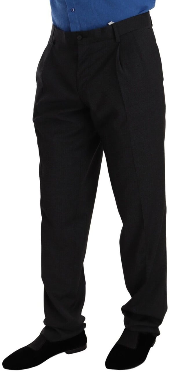 Dolce & Gabbana Gray Dress Trouser VENTANNI Dress Pants Grijs