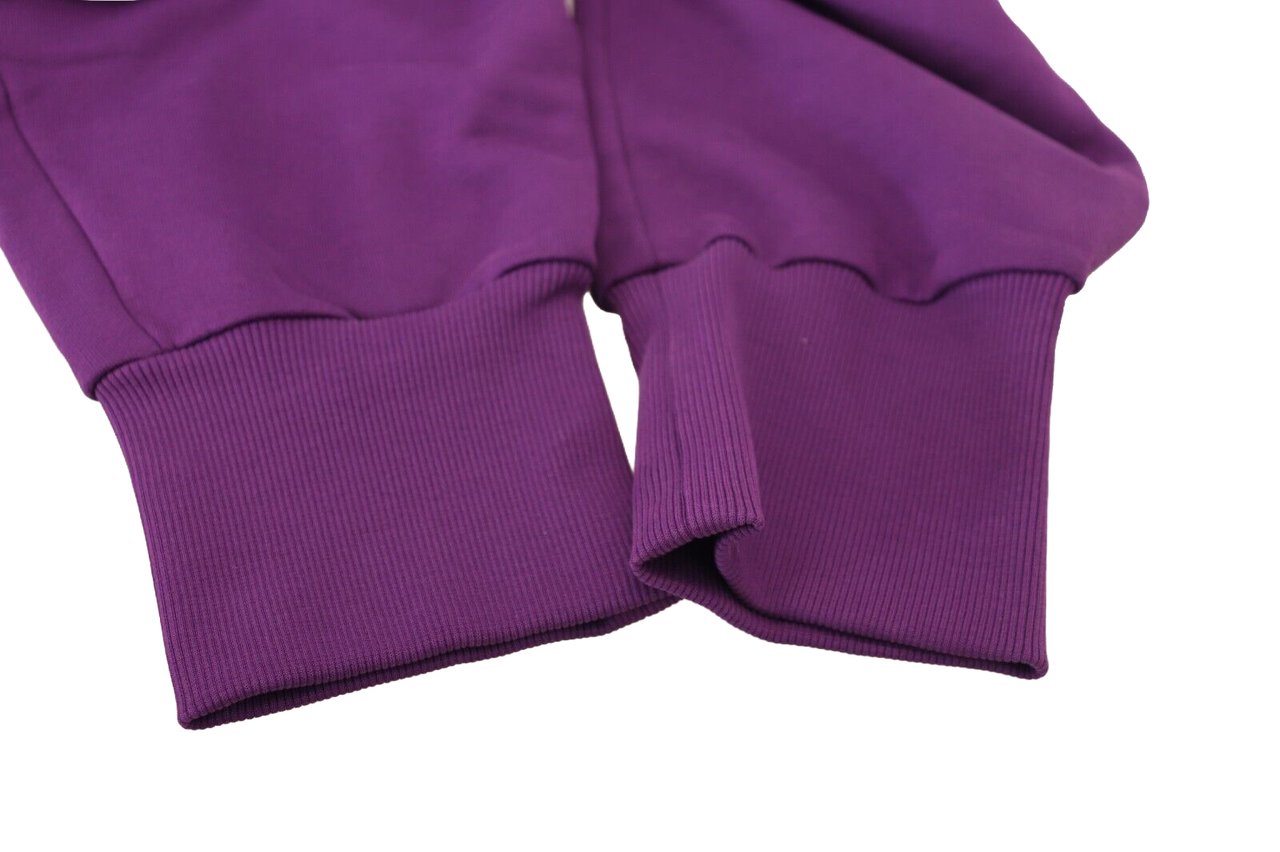 Dolce & Gabbana Purple Cotton Cargo Sweatpants Jogging Pants Paars