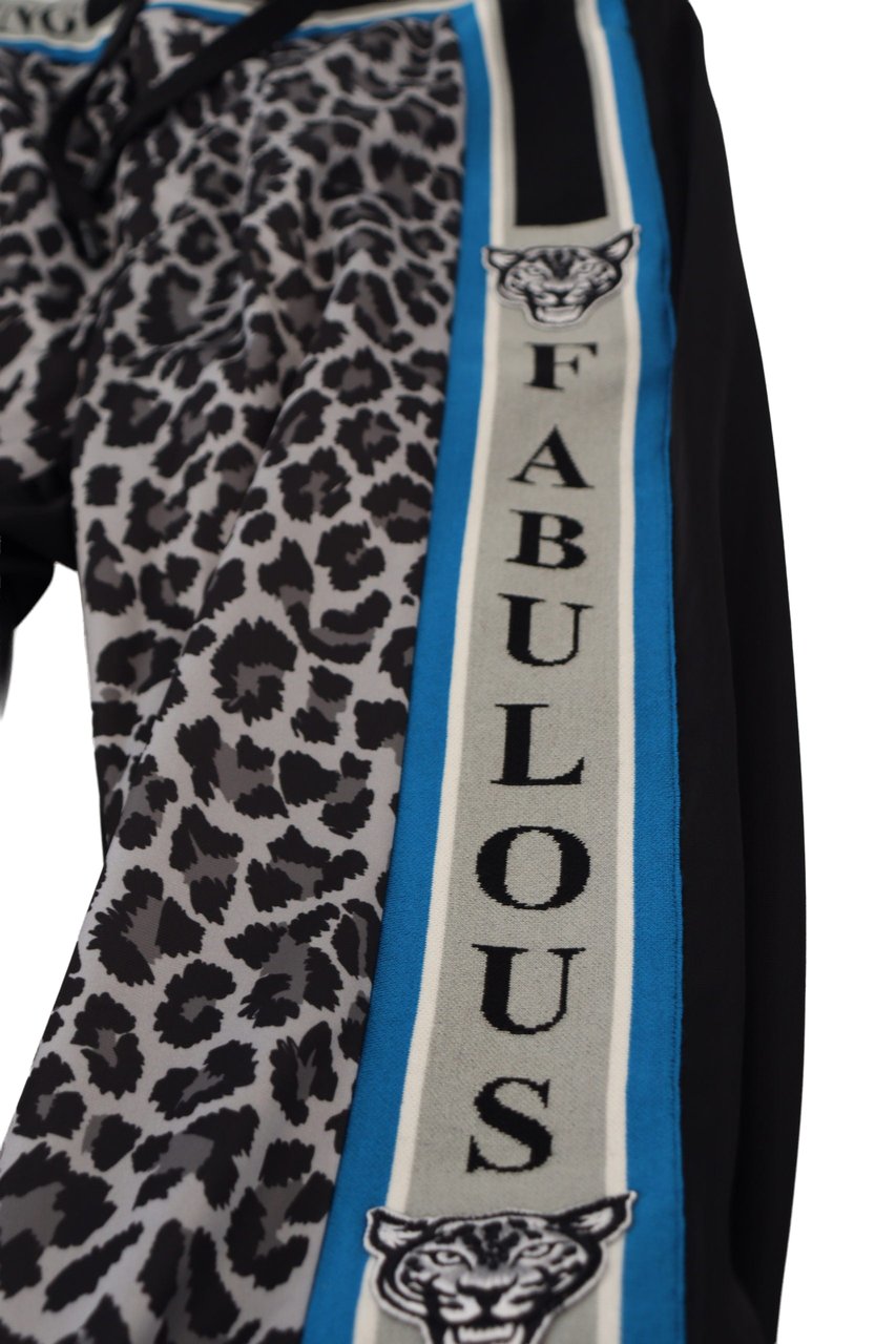 Dolce & Gabbana Multicolor DG King Leopard Print Jogger Pants Divers