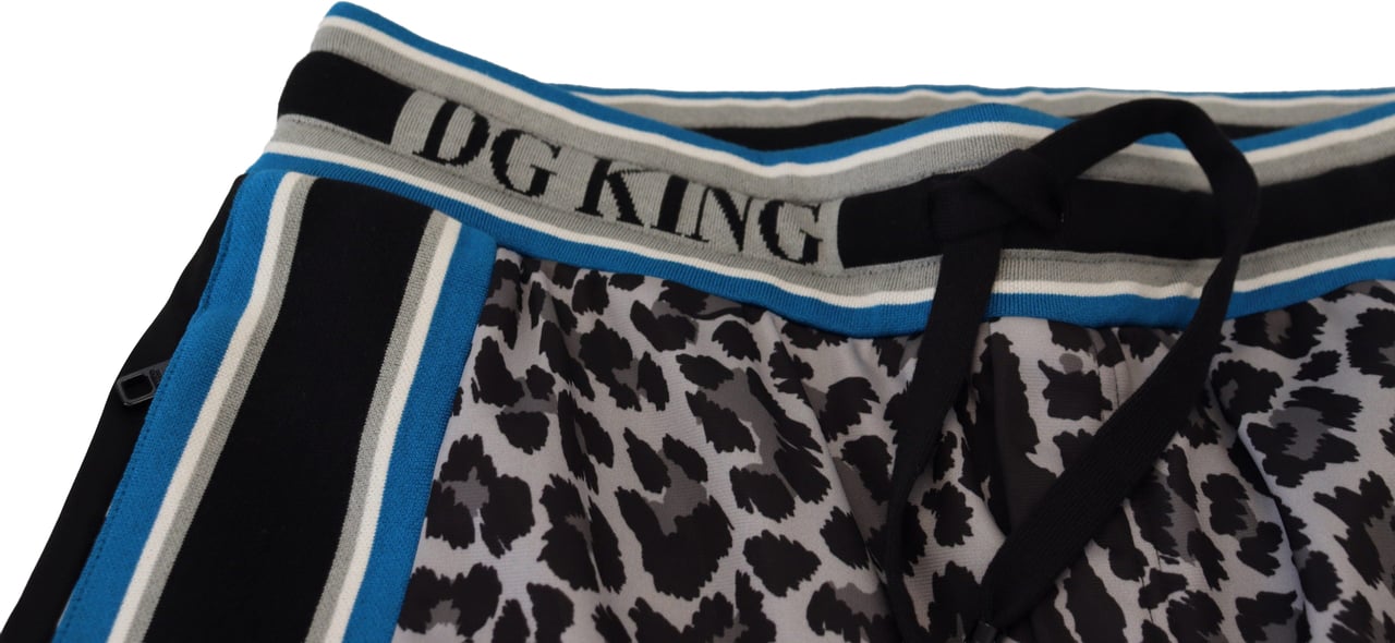Dolce & Gabbana Multicolor DG King Leopard Print Jogger Pants Divers