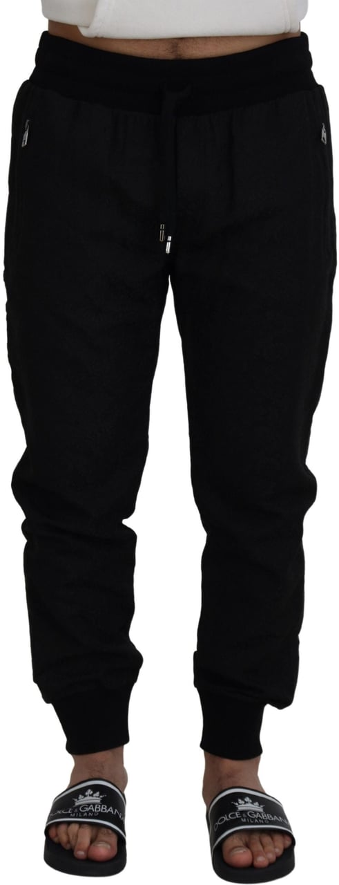 Dolce & Gabbana Black Men Casual Jogger Pants Zwart