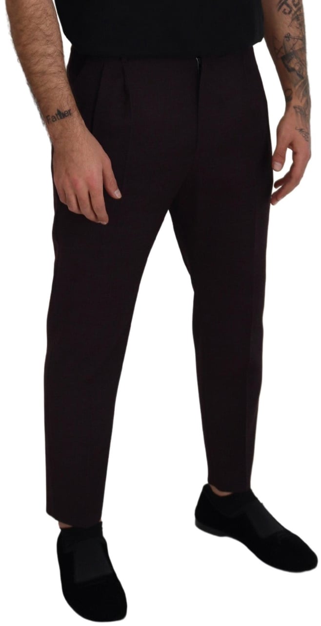 Dolce & Gabbana Brown Cotton Chino Men Pants Bruin