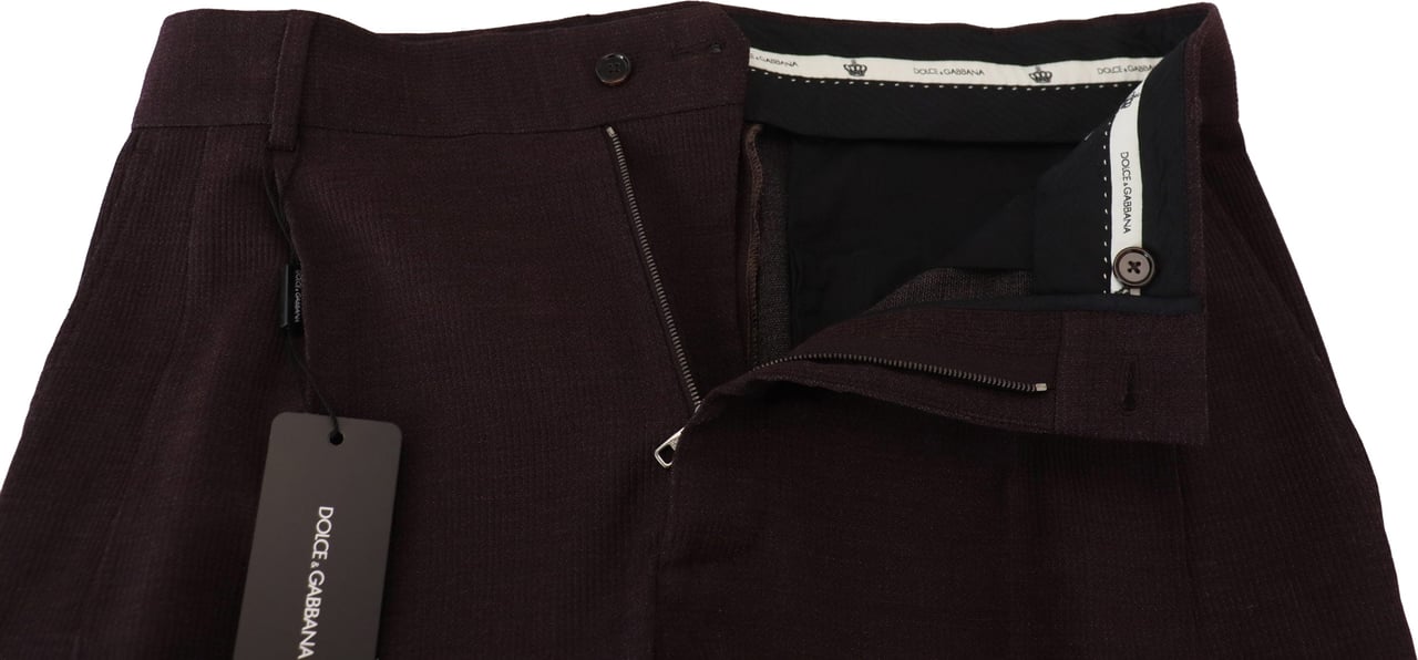 Dolce & Gabbana Brown Cotton Chino Men Pants Bruin