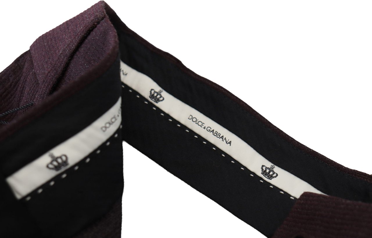 Dolce & Gabbana Brown Cotton Chino Men Pants Bruin