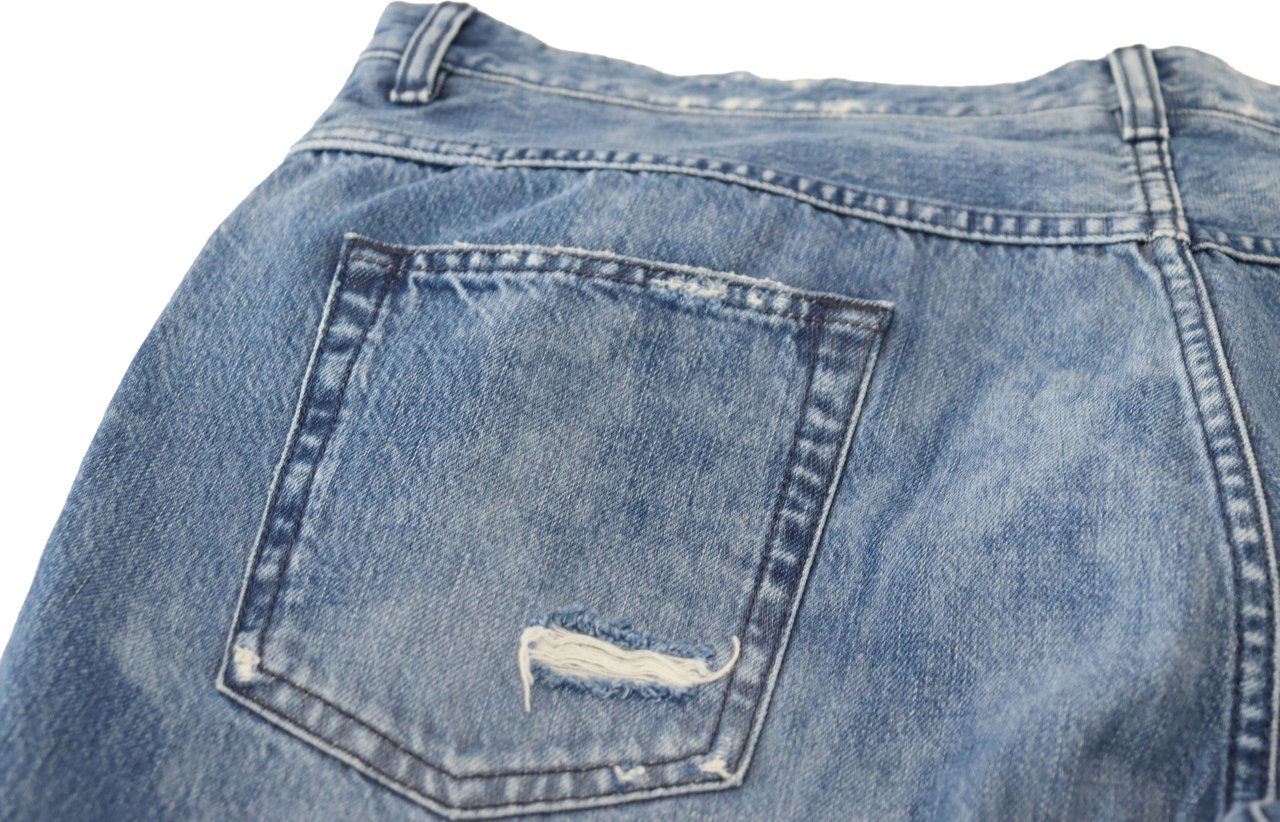 Dolce & Gabbana Blue Washed Cotton Casual Denim Jeans Blauw