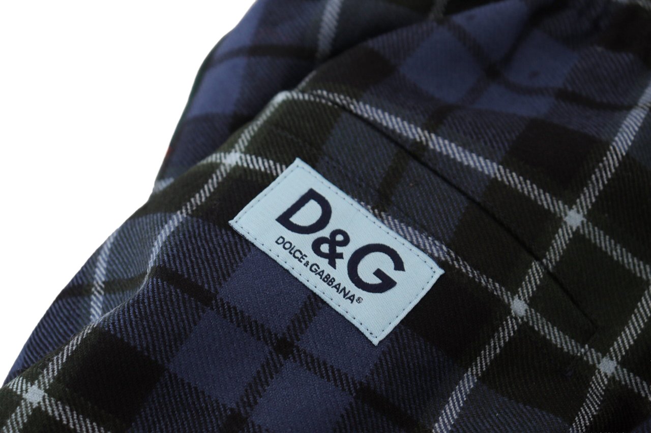 Dolce & Gabbana Multicolor Checkered Wool Men Jogger Pants Divers