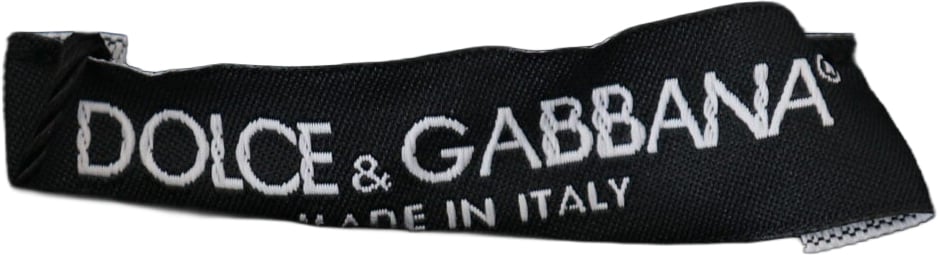 Dolce & Gabbana Black Wool Horseshoe Jogger Pants Zwart