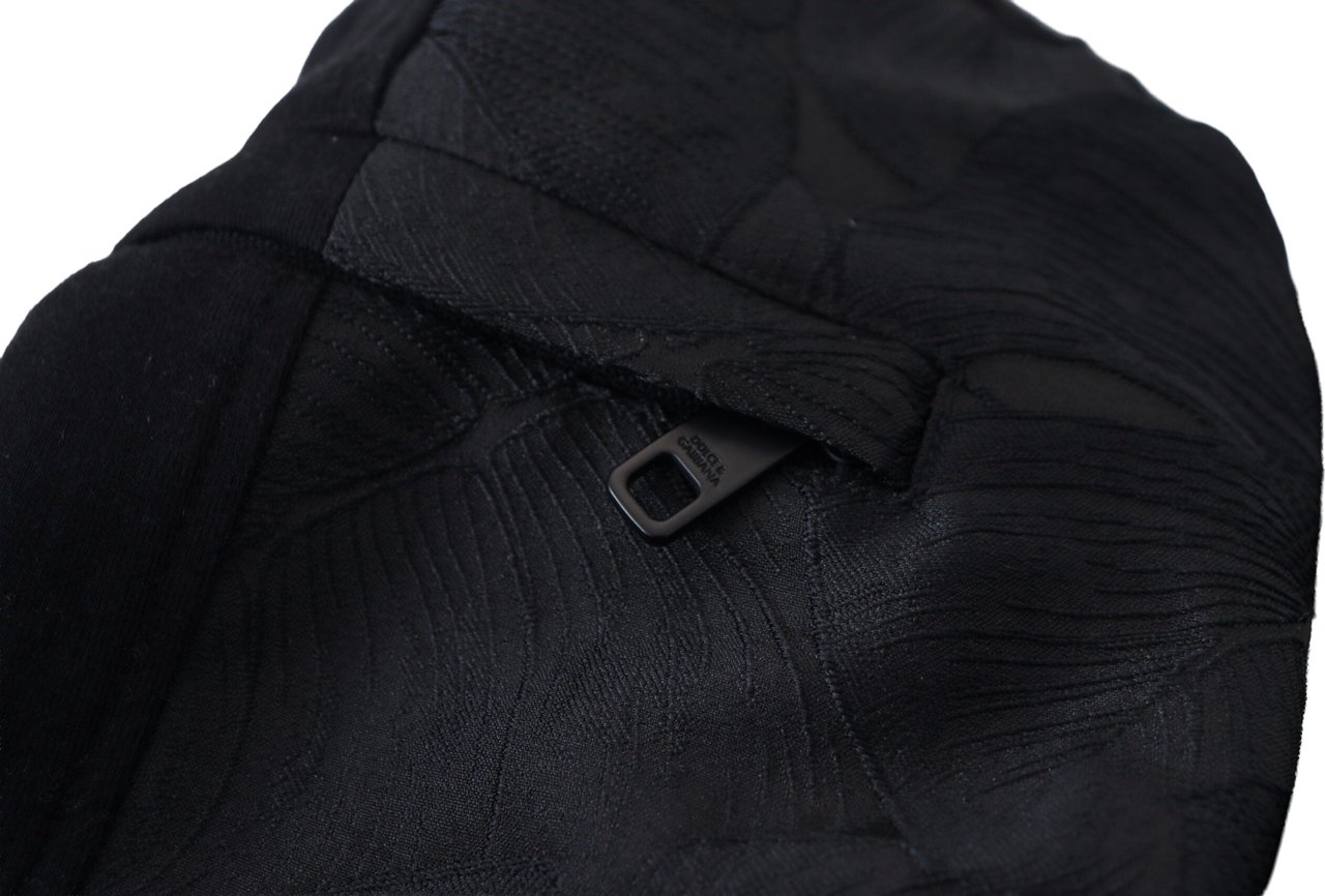 Dolce & Gabbana Black Polyester Skinny Jogger Men Pants Zwart