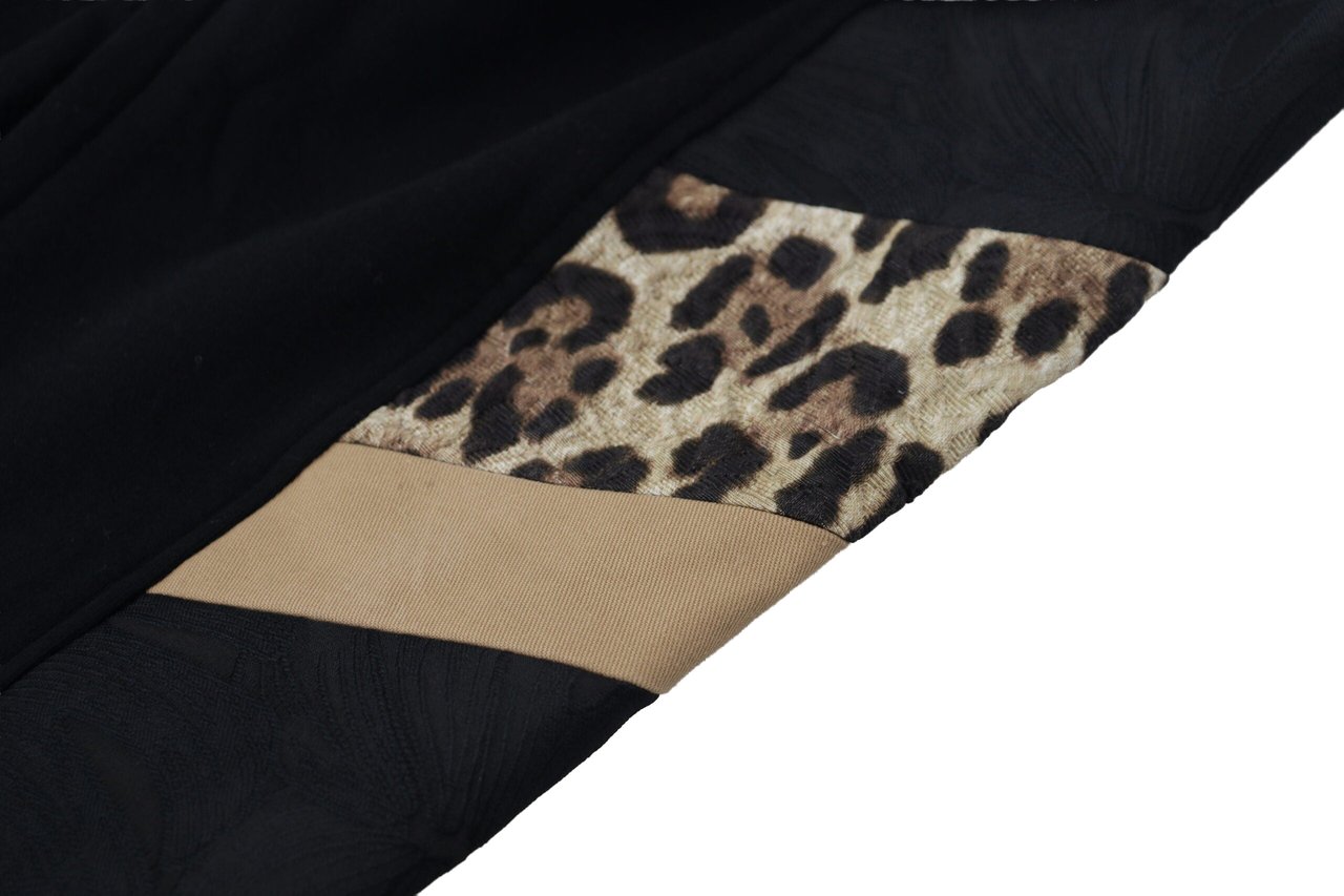 Dolce & Gabbana Black Polyester Skinny Jogger Men Pants Zwart