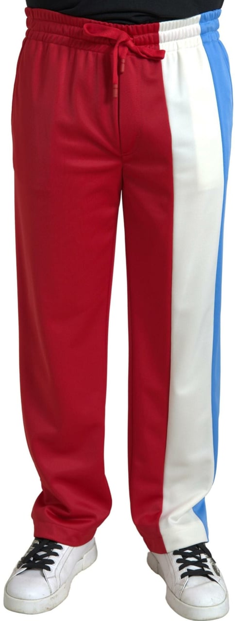 Dolce & Gabbana Multicolor Polyester Men Sweatpants Pants Divers