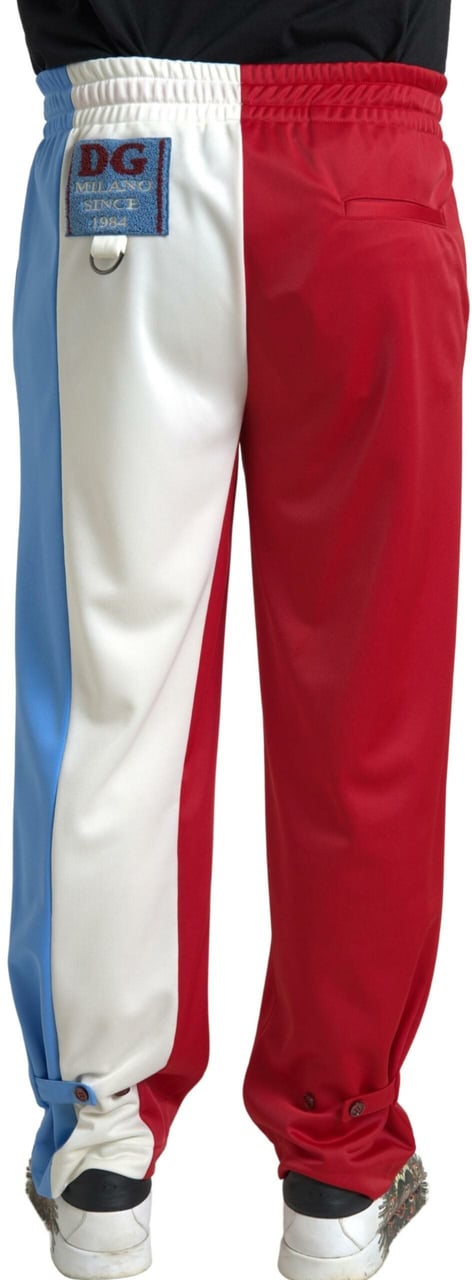 Dolce & Gabbana Multicolor Polyester Men Sweatpants Pants Divers