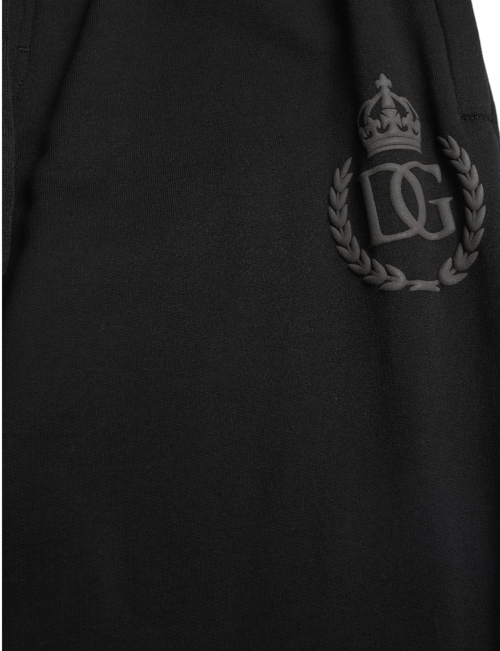 Dolce & Gabbana Black DG Logo Skinny Jogger Sweatpants Pants Zwart