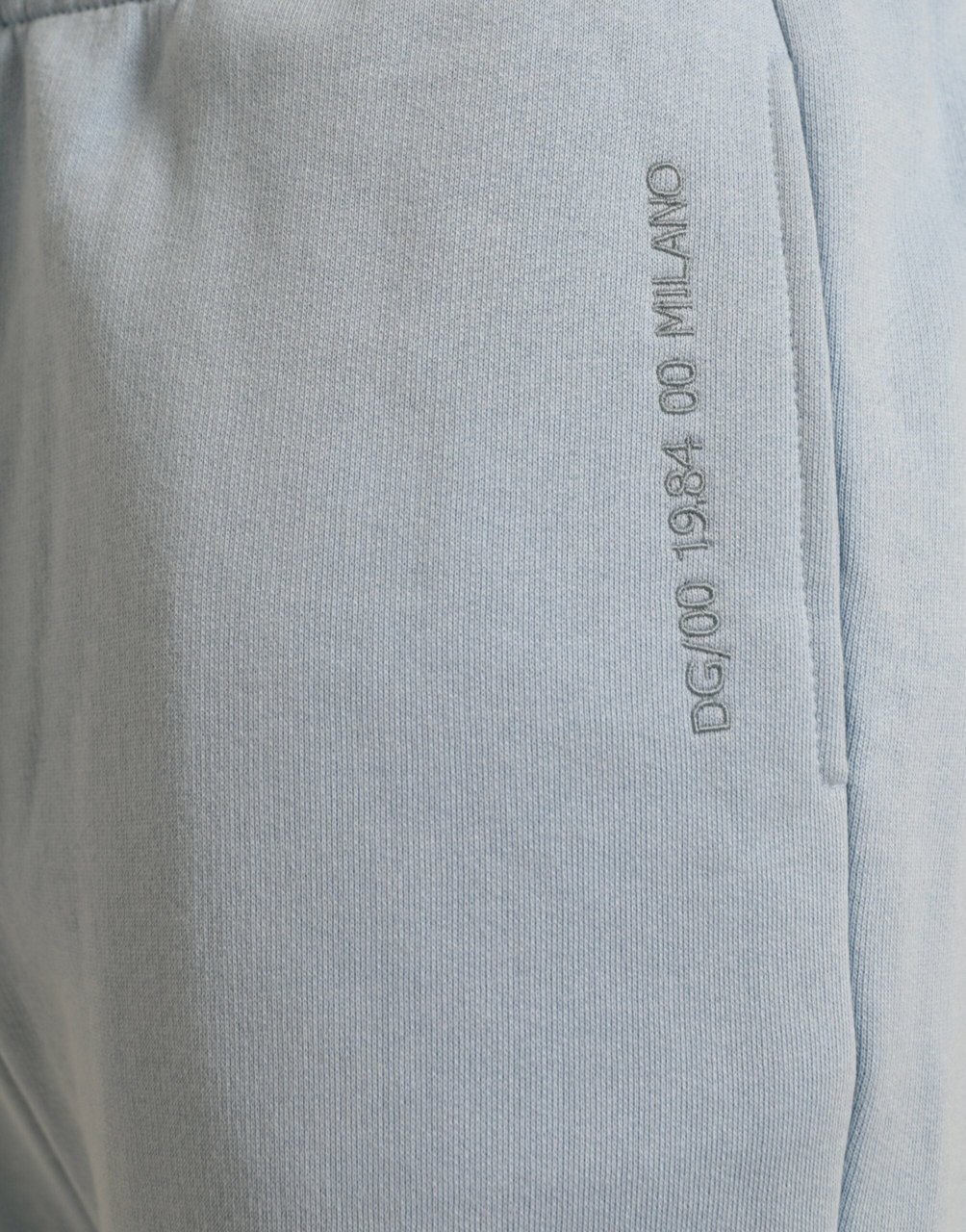 Dolce & Gabbana Light Blue Cotton Sweatpants Men Jogger Pants Blauw