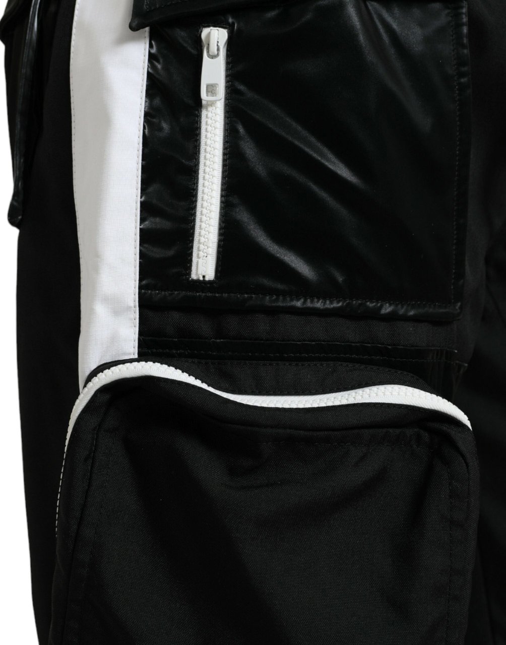 Dolce & Gabbana Black Nylon Cargo Jogger Men Sweatpants Pants Zwart